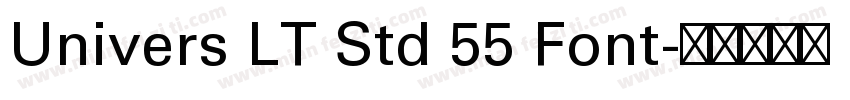 Univers LT Std 55 Font字体转换